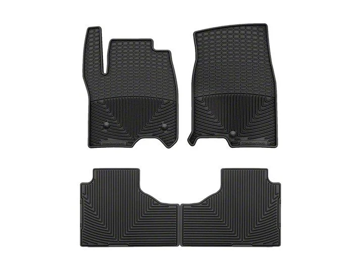 Weathertech All-Weather Front and Rear Rubber Floor Mats; Black (21-26 Yukon)