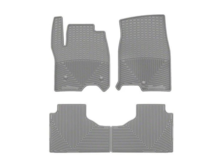 Weathertech All-Weather Front and Rear Rubber Floor Mats; Gray (21-26 Yukon)
