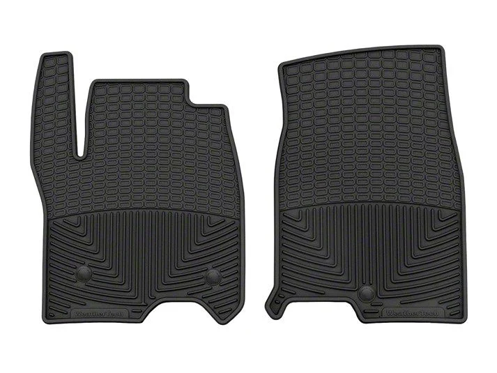 Weathertech All-Weather Front Rubber Floor Mats; Black (21-26 Yukon)