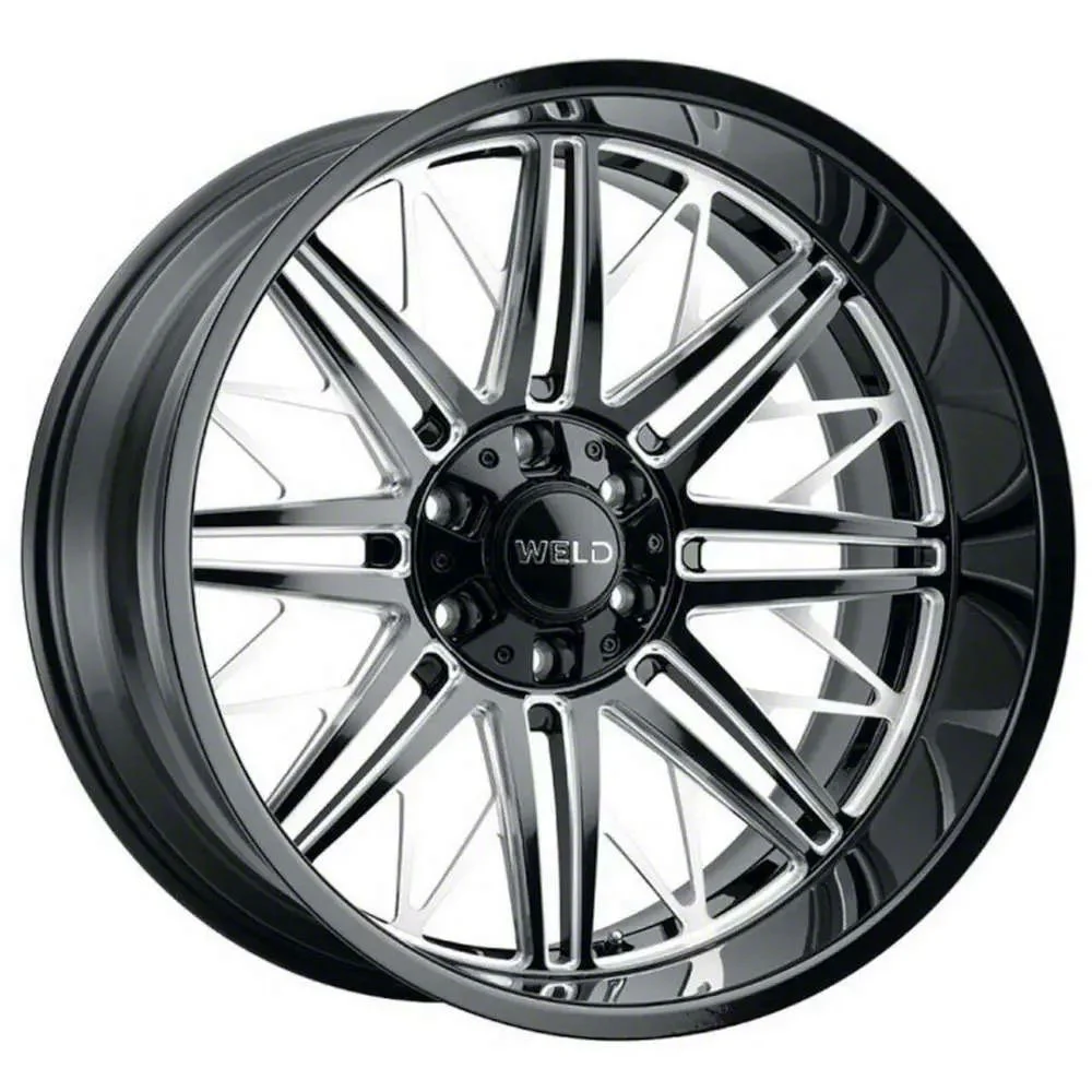Weld Off-Road Cascade Gloss Black Milled 6-Lug Wheel; 22x10; -18mm Offset (07-14 Tahoe)