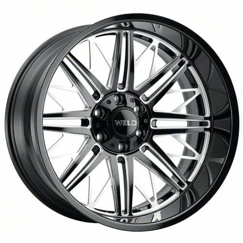 Weld Off-Road Cascade Gloss Black Milled 6-Lug Wheel; 22x12; -44mm Offset (07-14 Tahoe)