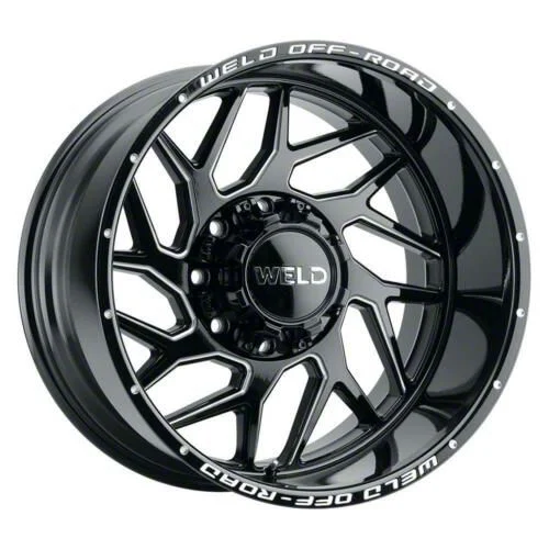 Weld Off-Road Fulcrum Gloss Black Milled 6-Lug Wheel; 20x9; 0mm Offset (07-14 Tahoe)