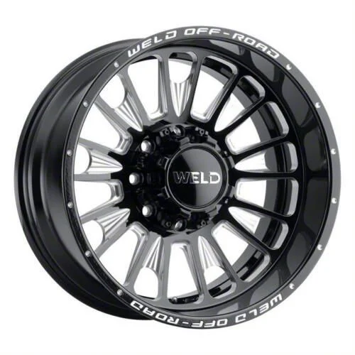 Weld Off-Road Scorch Gloss Black Milled 6-Lug Wheel; 22x10; -18mm Offset (07-14 Tahoe)