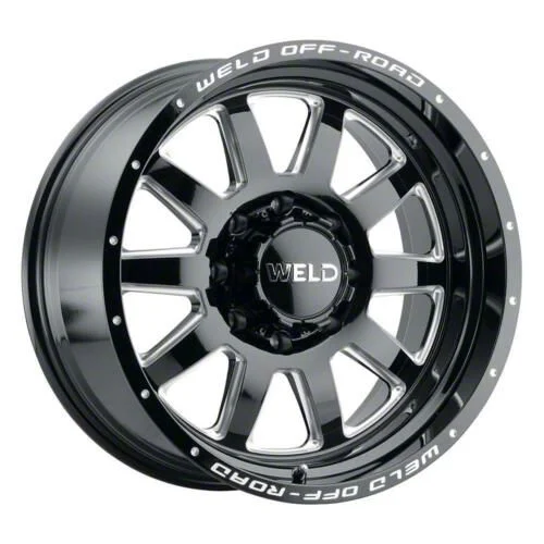 Weld Off-Road Stealth Gloss Black Milled 6-Lug Wheel; 20x10; -18mm Offset (07-14 Tahoe)