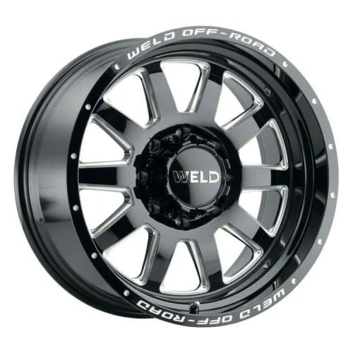 Weld Off-Road Stealth Gloss Black Milled 6-Lug Wheel; 20x9; 13mm Offset (07-14 Tahoe)