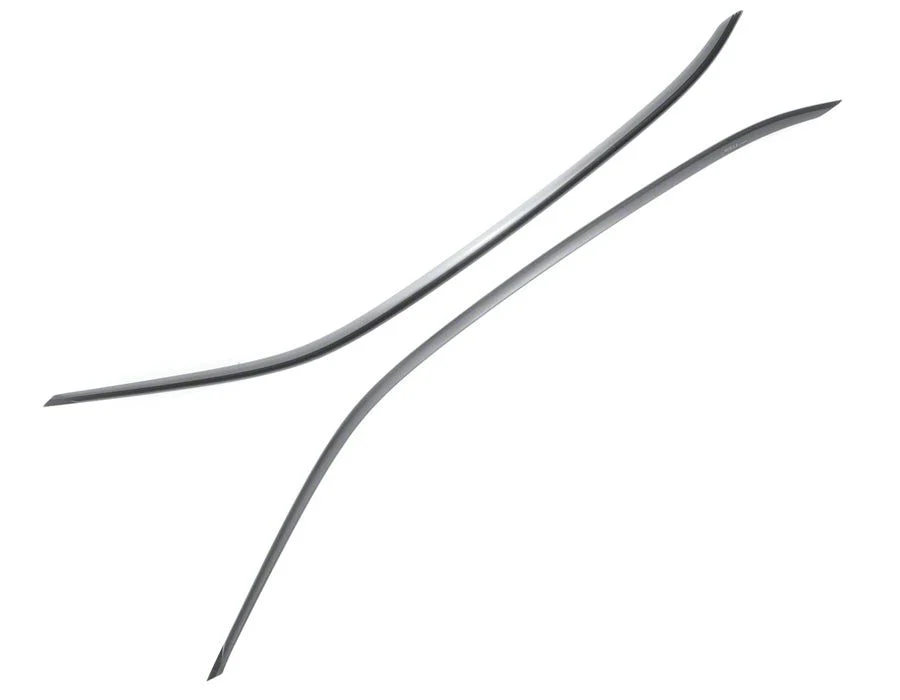 WELLvisors Premium Series Taped-on Window Visors Wind Deflectors; Dark Tint (10-15 Camaro Coupe)