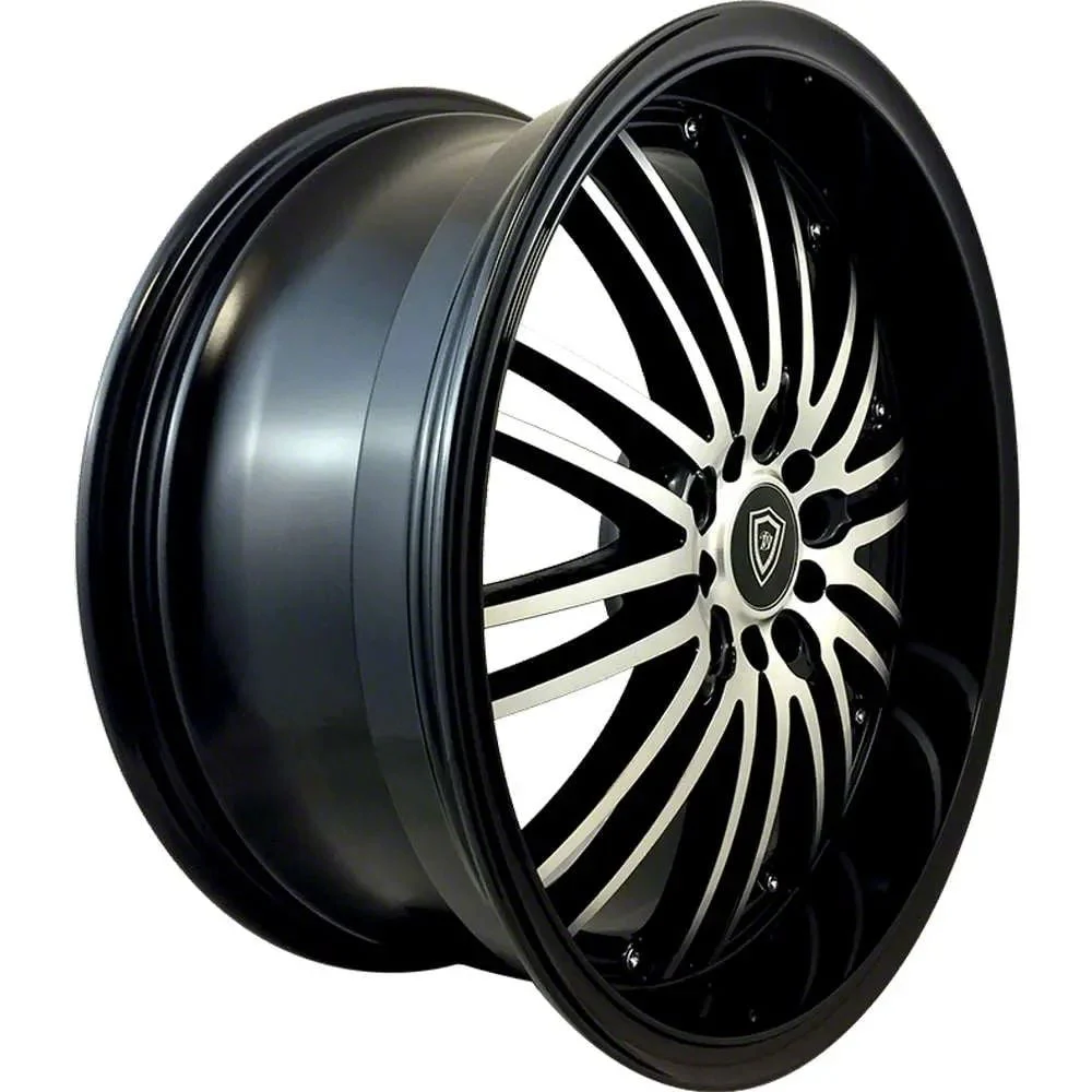 White Diamond W820 Gloss Black Machined Wheel; 18x8; 35mm Offset (21-26 Mustang Mach-E, Excluding GT)