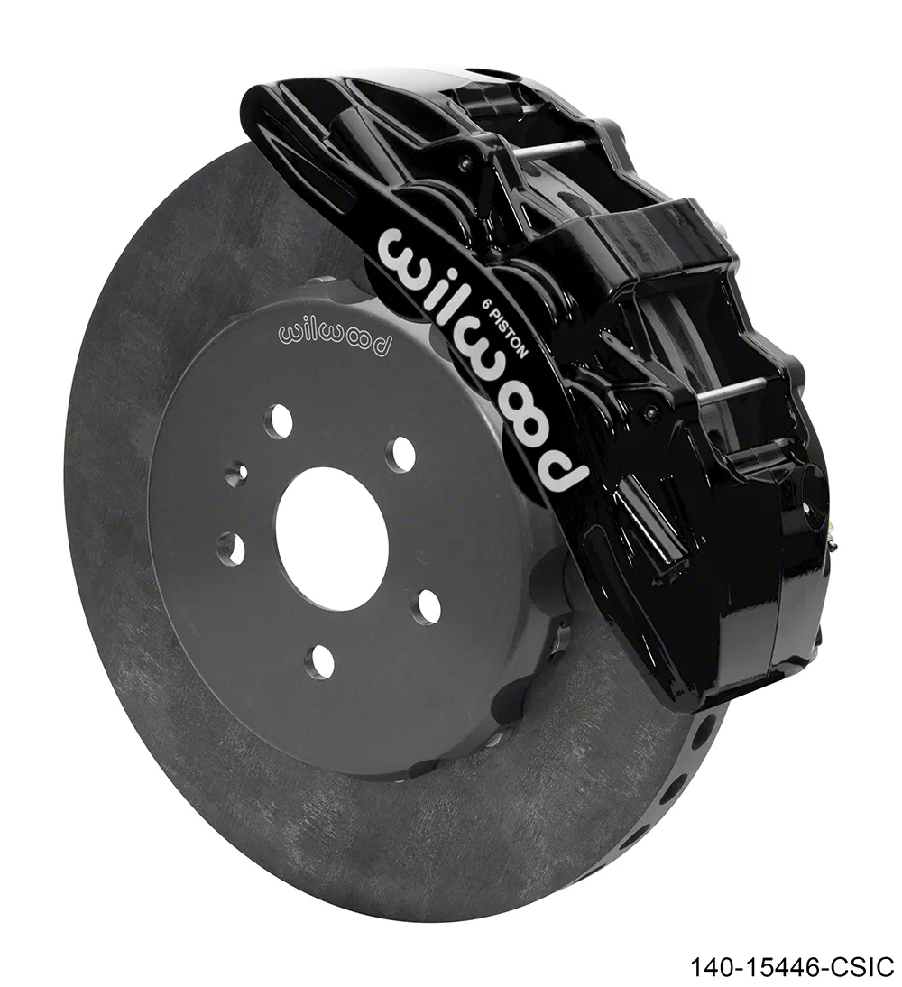 Wilwood SX6R WCCB Carbon Ceramic Front Big Brake Kit; Black Calipers (16-19 Camaro)