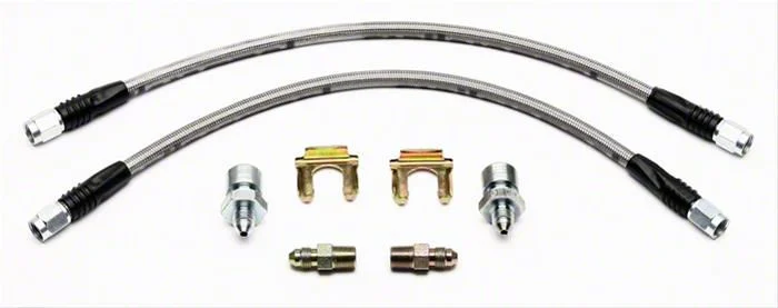 Wilwood Flexline Brake Line Kit for Wilwood Rear 14.25-inch Brake Kit; Rear (07-20 Yukon)