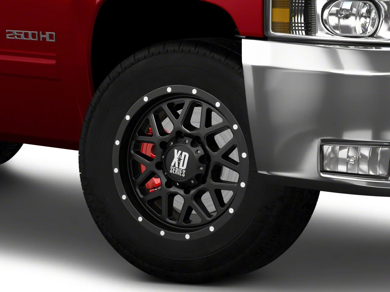XD Grenade Satin Black 8-Lug Wheel; 18x9; 18mm Offset (11-14 Silverado 2500 HD)