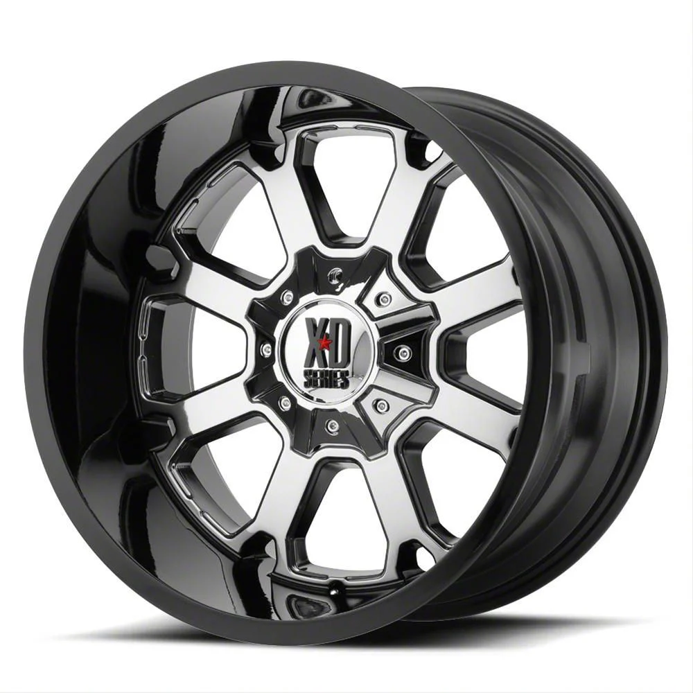 XD Buck 25 PVD with Gloss Black Lip 6-Lug Wheel; 22x10; -18mm Offset (07-14 Tahoe)