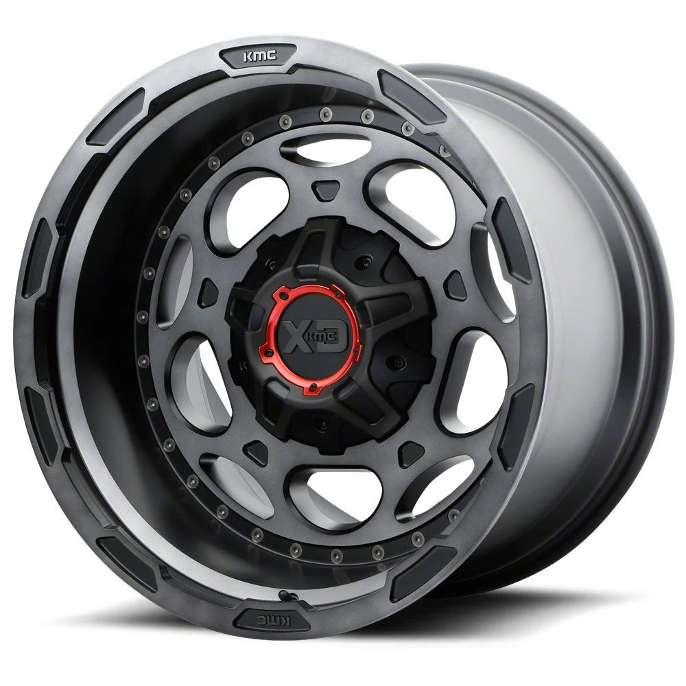 XD DemoDog Satin Black with Gray Tint 6-Lug Wheel; 20x9; 18mm Offset (07-14 Tahoe)
