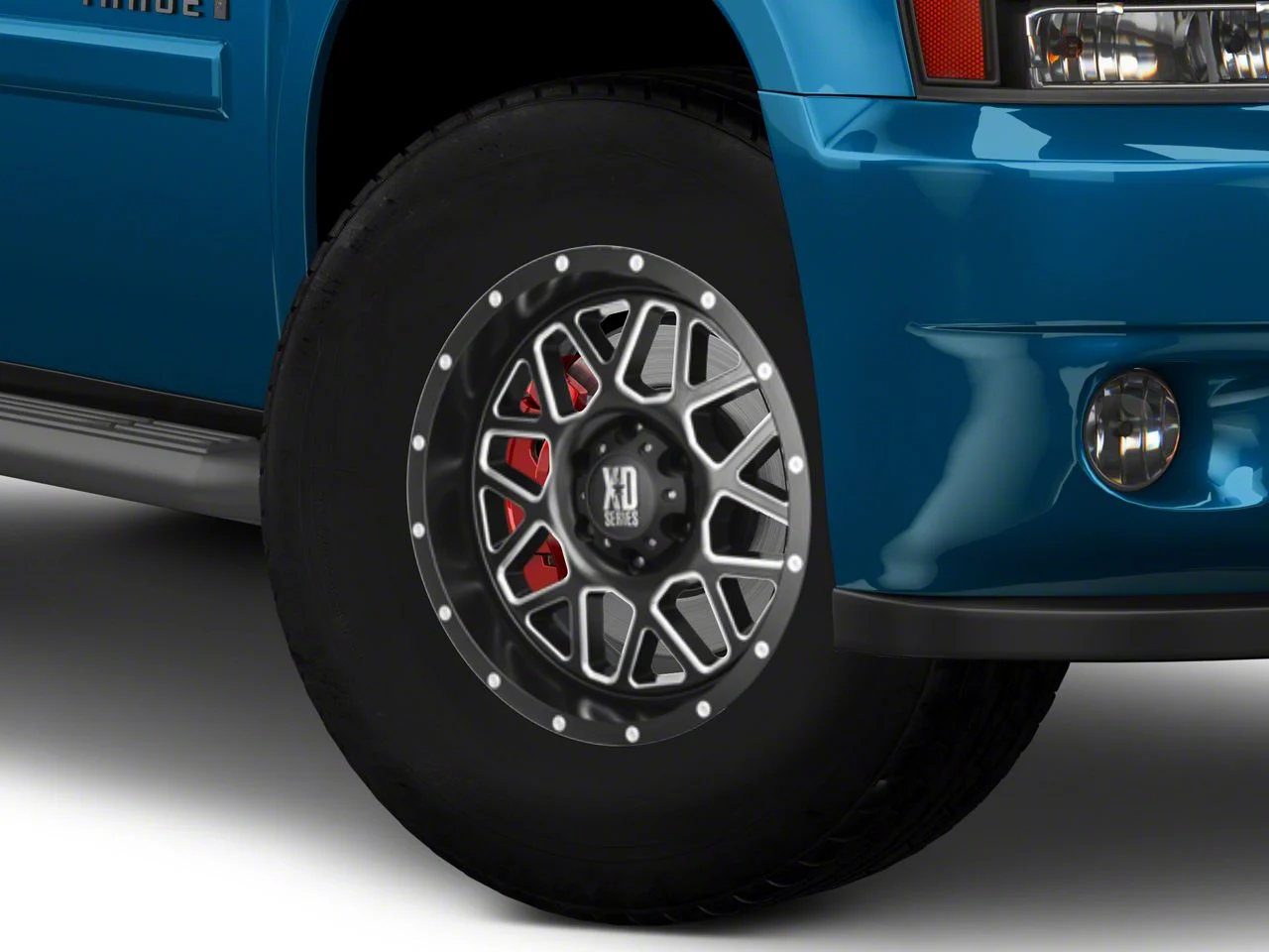 XD Grenade Satin Black Milled 6-Lug Wheel; 17x9; -12mm Offset (07-14 Tahoe)