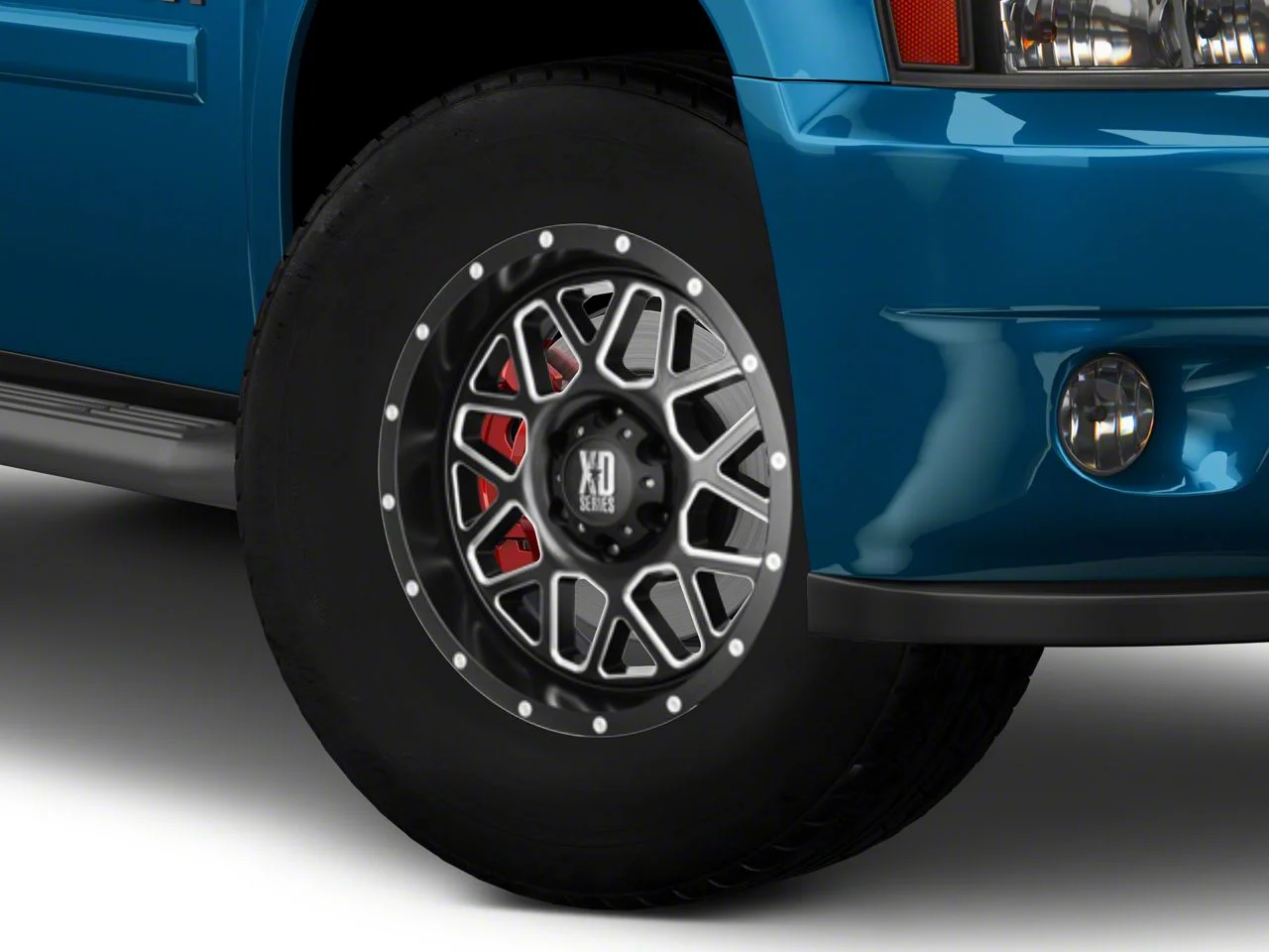 XD Grenade Satin Black Milled 6-Lug Wheel; 18x9; 18mm Offset (07-14 Tahoe)