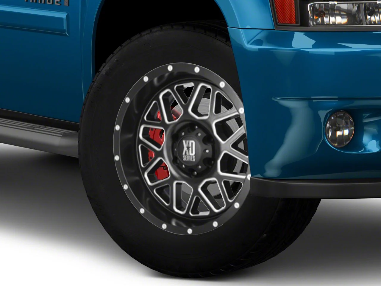XD Grenade Satin Black Milled 6-Lug Wheel; 20x10; -24mm Offset (07-14 Tahoe)