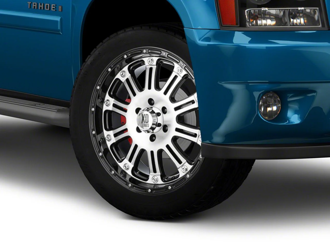 XD Hoss Gloss Black Machined 6-Lug Wheel; 22x9.5; 30mm Offset (07-14 Tahoe)