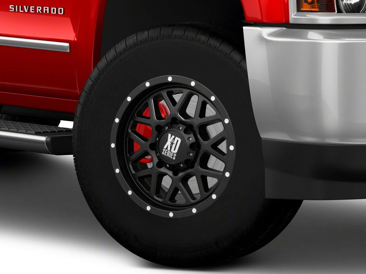 XD Grenade Satin Black 8-Lug Wheel; 18x9; 18mm Offset (15-19 Silverado 3500 HD SRW)