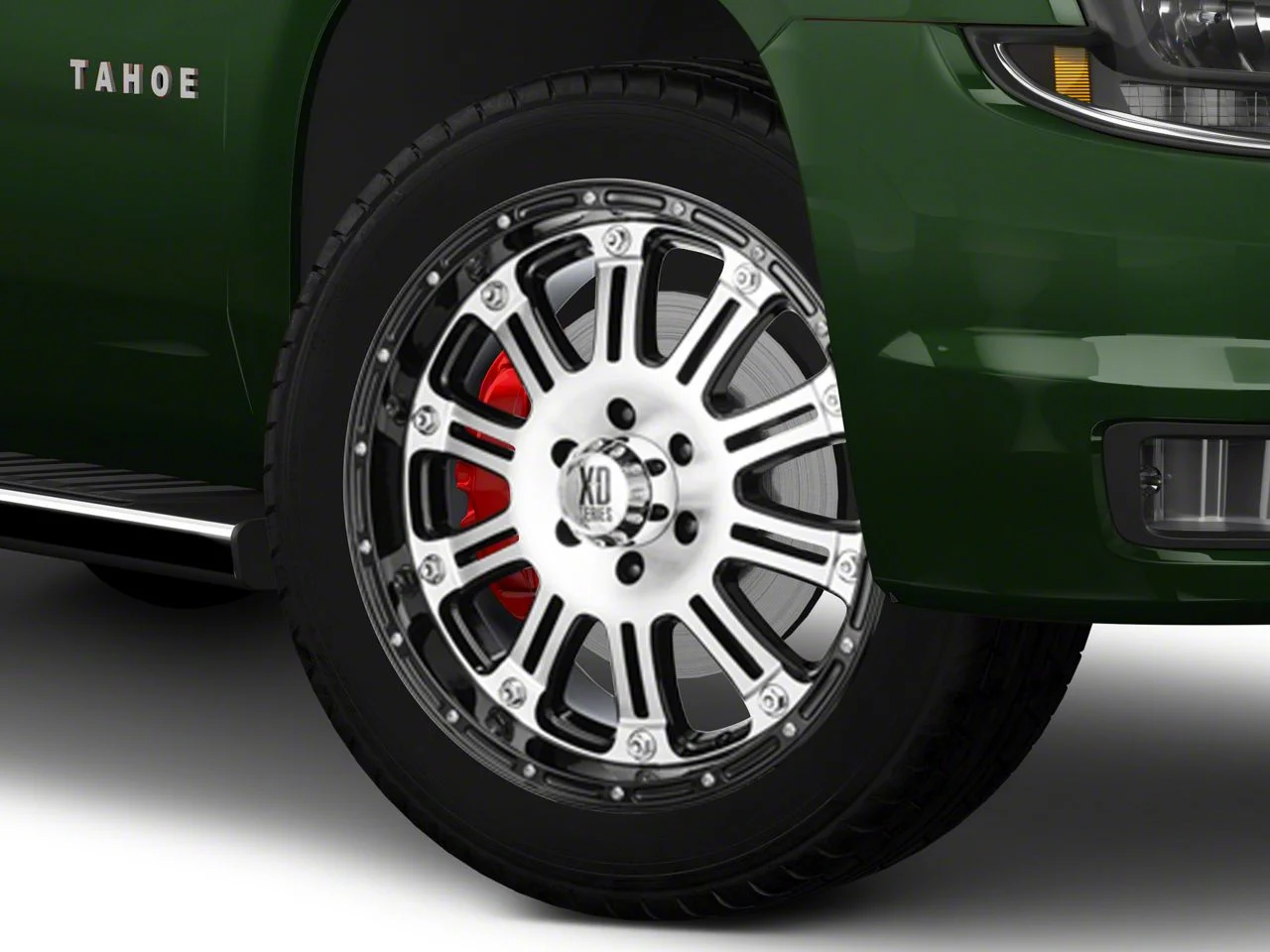 XD Hoss Gloss Black Machined 6-Lug Wheel; 22x9.5; 30mm Offset (15-20 Tahoe)