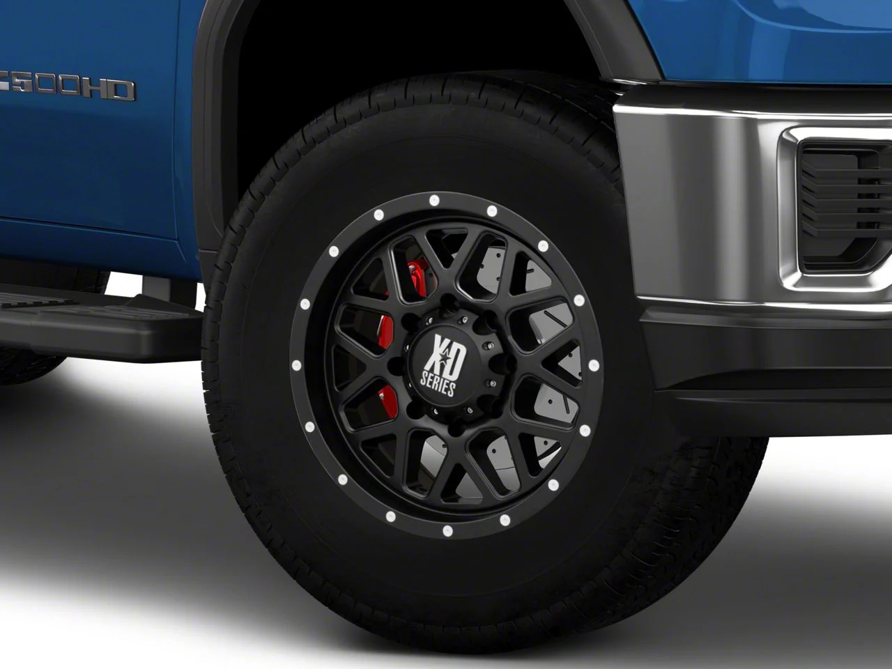 XD Grenade Satin Black 8-Lug Wheel; 20x9; 0mm Offset (20-26 Sierra 3500 HD SRW)