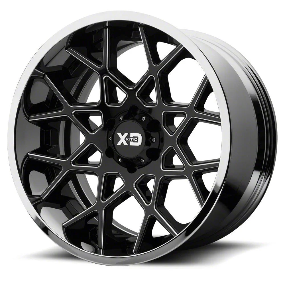 XD Chopstix Gloss Black Milled 6-Lug Wheel; 22x12; -44mm Offset (21-26 Tahoe)