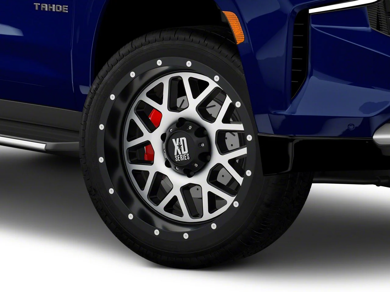 XD Grenade Satin Black Machined 6-Lug Wheel; 22x9.5; 15mm Offset (21-26 Tahoe)