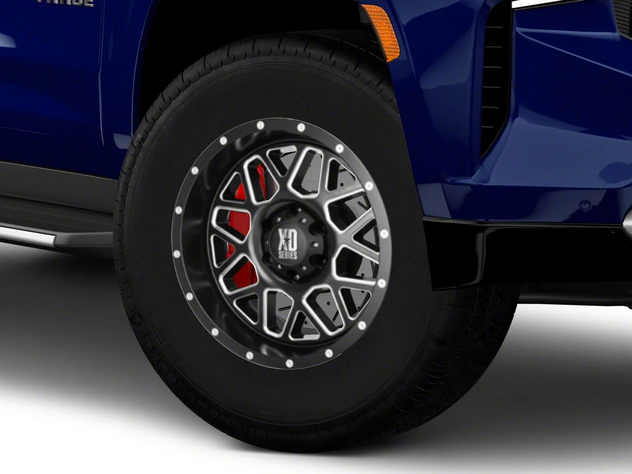 XD Grenade Satin Black Milled 6-Lug Wheel; 18x9; 18mm Offset (21-26 Tahoe)