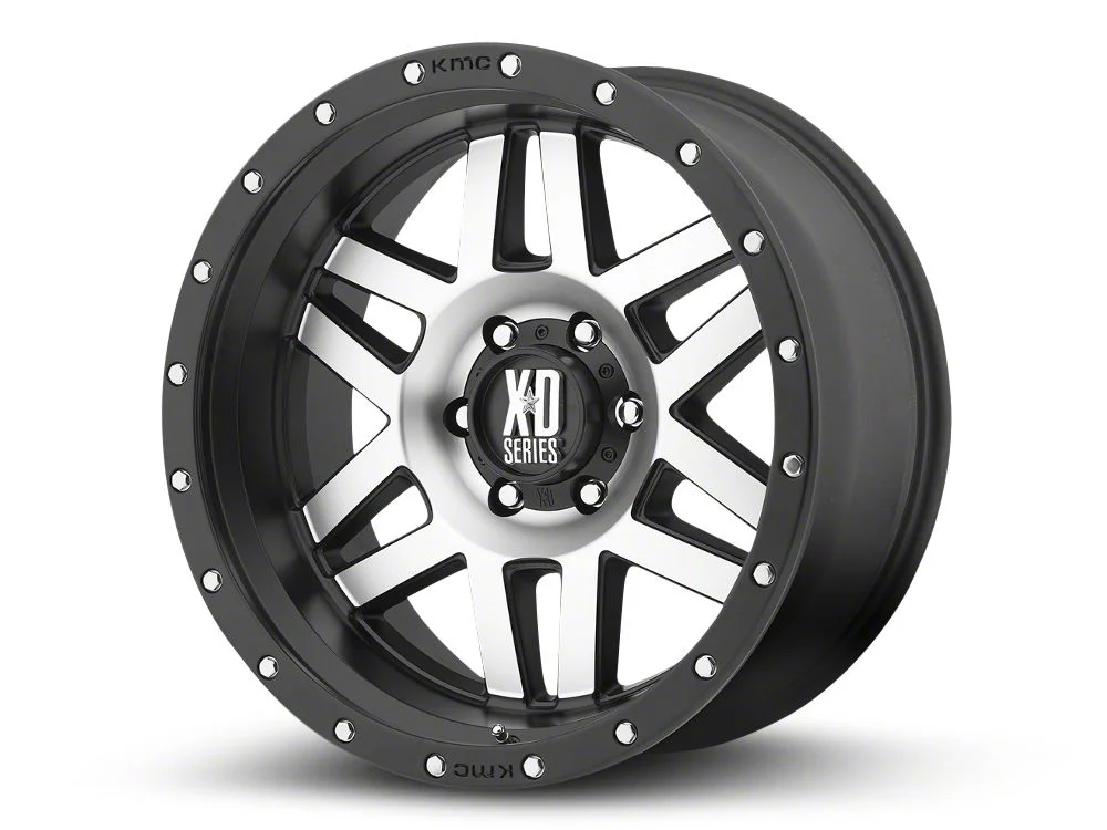 XD Machete Black Machined 6-Lug Wheel; 20x10; -24mm Offset (21-26 Tahoe)
