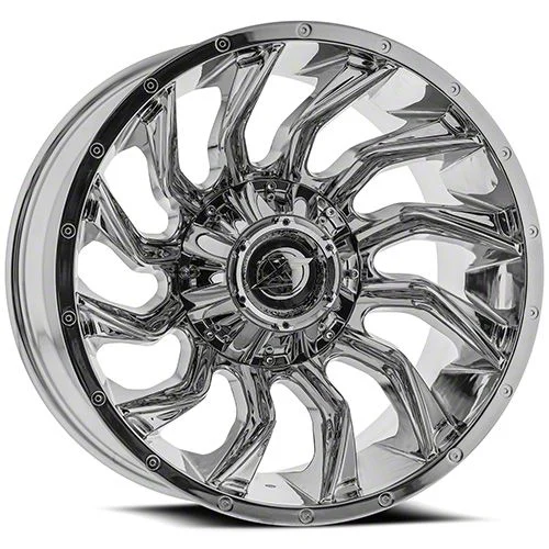 XF Offroad XF-224 Chrome 8-Lug Wheel; 20x12; -44mm Offset (07-10 Sierra 2500 HD)