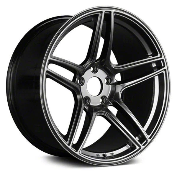 572 Chromium Black Wheel; 18x8.5; 25mm Offset (24-26 Mustang EcoBoost w/o Performance Pack)