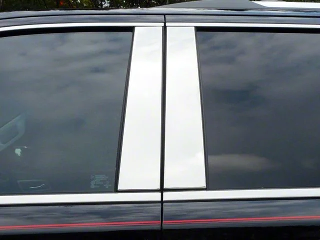 4-Piece Pillar Post Trim; Stainless Steel (15-20 Yukon)