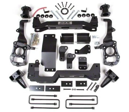 Zone Offroad 4-Inch Front / 3-Inch Rear Suspension Lift Kit with FOX Shocks (21-26 4WD F-150 w/o CCD System, Excluding PowerBoost, Powerstroke, Raptor & Tremor)